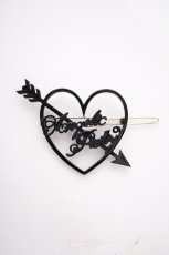 画像1: Angelic Pretty / Dolly Heartヘアピン  黒 Y-26-09-05-001-AP-AC-SZ-ZY (1)