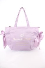 画像1: Maison de FLEUR / ルミネ池袋限定クリアポケットサイドリボントートバッグ F ラベンダー Y-26-09-05-040-LO-BG-SZ-ZY (1)