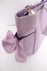 画像4: Maison de FLEUR / ルミネ池袋限定クリアポケットサイドリボントートバッグ F ラベンダー Y-26-09-05-040-LO-BG-SZ-ZY (4)