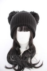 画像5: GLAD NEWS / ぽんぽんニット帽  黒 Y-26-09-05-004-PU-AC-SZ-ZY (5)