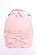 画像1: Maison de FLEUR / ソリッドリボンリュック F ピンク Y-26-09-05-046-LO-BG-SZ-ZY (1)