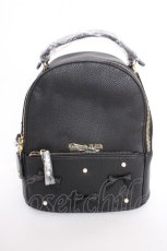 画像1: Maison de FLEUR / 新宿限定パールリボンリュック F ブラック Y-26-09-05-048-LO-BG-SZ-ZY (1)