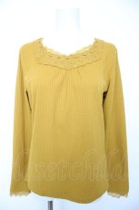画像1: axes femme / レース組み合わせリブインナー L イエロー Y-26-09-05-053-AX-TO-SZ-ZY (1)