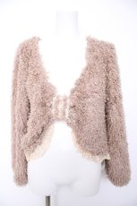 画像1: axes femme / リボン形ファーボレロ M モカ Y-26-09-05-056-AX-TO-SZ-ZY (1)