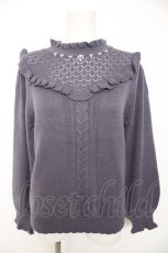 画像1: axes femme / ヨーク切り替えニットプル M グレー Y-26-09-05-062-AX-TO-SZ-ZY (1)