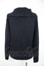 画像2: axes femme / 釦付きタートルニットプルオーバー M 紺 Y-26-09-05-065-AX-TO-SZ-ZY (2)