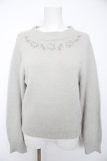 画像1: axes femme / ステラート刺繍フェザーニット F グレー Y-26-09-05-071-AX-TO-SZ-ZY (1)