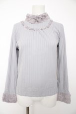 画像1: axes femme / ファースタンドインナープルオーバー M グレー Y-26-09-05-077-AX-TO-SZ-ZY (1)