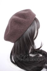 画像4: m petit by misako / リボンバスクベレー 57.5cm 茶 Y-26-09-05-007-LO-AC-SZ-ZY (4)