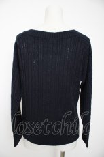 画像2: axes femme / Vネックニットプルオーバー M コン Y-26-09-05-111-AX-TO-SZ-ZY (2)
