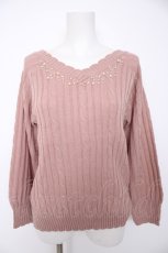 画像1: axes femme / Vネックニットプルオーバー M 生成り Y-26-09-05-115-AX-TO-SZ-ZY (1)