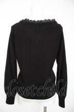 画像2: axes femme / Ｖネックニットプルオーバー M 黒 Y-26-09-05-117-AX-TO-SZ-ZY (2)