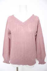 画像1: axes femme / 前後2WAYニットプルオーバー M 淡ピンク Y-26-09-05-120-AX-TO-SZ-ZY (1)