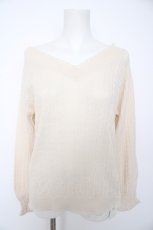 画像1: axes femme / 前後2WAYニットプルオーバー M 生成り Y-26-09-05-122-AX-TO-SZ-ZY (1)