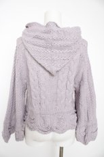 画像2: axes femme kawaii / ポンチョ風ニットプルオーバー M ラベンダー Y-26-09-05-128-AX-JA-SZ-ZY (2)
