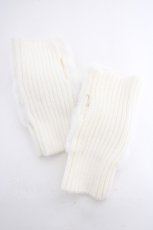 画像2: m petit by misako / リボンファーグローブ  中白 Y-26-09-05-010-LO-ZA-SZ-ZY (2)