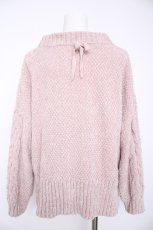 画像2: axes femme / モールヤーンニット F ピンク Y-26-09-05-155-AX-TO-SZ-ZY (2)