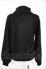 画像2: axes femme POETIQUE / バラ刺繍ニットプルオーバー M 黒 Y-26-09-05-170-AX-TO-SZ-ZY (2)