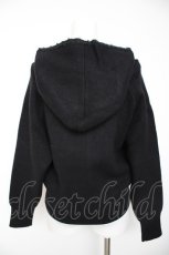 画像2: axes femme / ニットジップパーカー M 黒 Y-26-09-05-172-AX-TO-SZ-ZY (2)