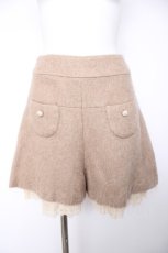 画像1: Cherir la femme / 裾レースショートパンツ  ベージュ Y-26-09-05-190-LO-PA-SZ-ZY (1)