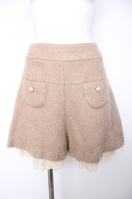 Preview of 裾レースショートパンツ  ベージュ