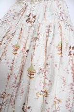 画像3: PINK HOUSE / メリーゴーラウンドプリントスカート F ベージュ Y-26-09-05-193-LO-SK-SZ-ZY (3)