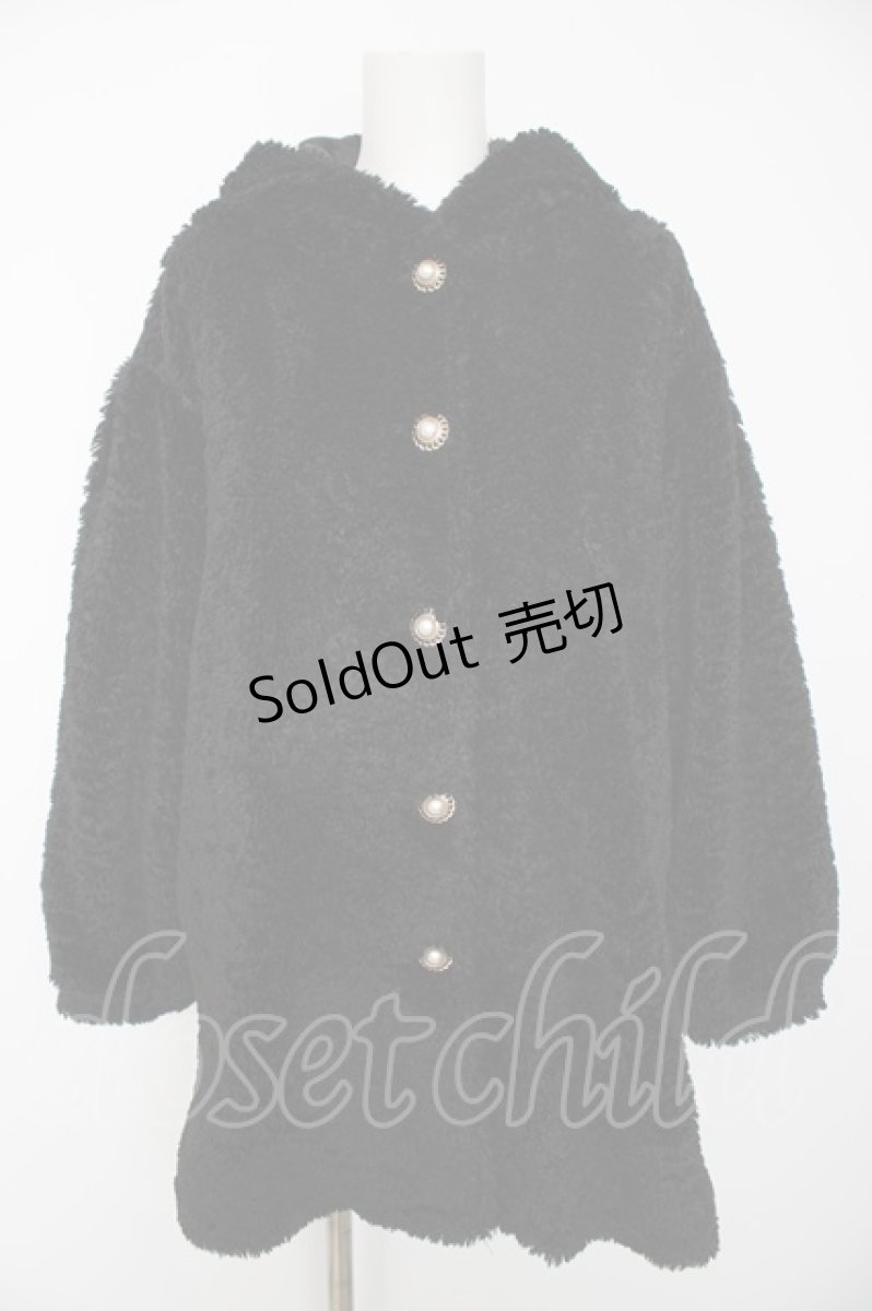 画像1: axes femme POETIQUE / ボリュームデザインボアコート M 黒 Y-26-09-06-055-AX-CO-SZ-ZTC083 (1)