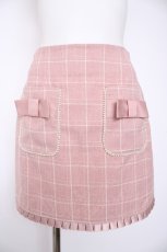 画像1: Swankiss / チェックスカート F ピンク Y-26-09-06-025-LO-SK-SZ-ZY (1)