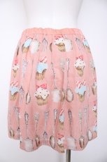 画像2: Emily Temple cute / カップケーキ＆カトラリープリントスカート M ピンク Y-26-09-06-032-ET-SK-SZ-ZY (2)