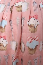 画像3: Emily Temple cute / カップケーキ＆カトラリープリントスカート M ピンク Y-26-09-06-032-ET-SK-SZ-ZY (3)