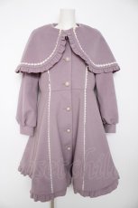 画像1: axes femme kawaii / ケープ付きロングコート M ラベンダー Y-26-09-06-035-AX-CO-SZ-ZY (1)
