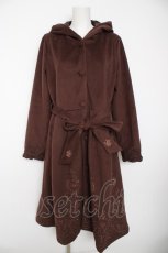 画像1: axes femme / パネル刺繍Ａラインコート L 茶 Y-26-09-06-040-AX-CO-SZ-ZY (1)