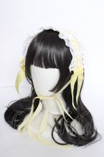 画像1: BABY,THE STARS SHINE BRIGHT / Emiliaギンガムヘッドドレス  イエロー Y-26-09-07-005-BA-AC-SZ-ZY (1)