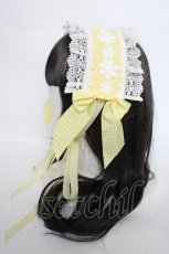 画像2: BABY,THE STARS SHINE BRIGHT / Emiliaギンガムヘッドドレス  イエロー Y-26-09-07-005-BA-AC-SZ-ZY (2)
