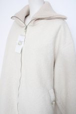 画像3: axes femme / ブークレハーフコート F 生成り Y-26-09-07-035-AX-CO-SZ-ZY (3)