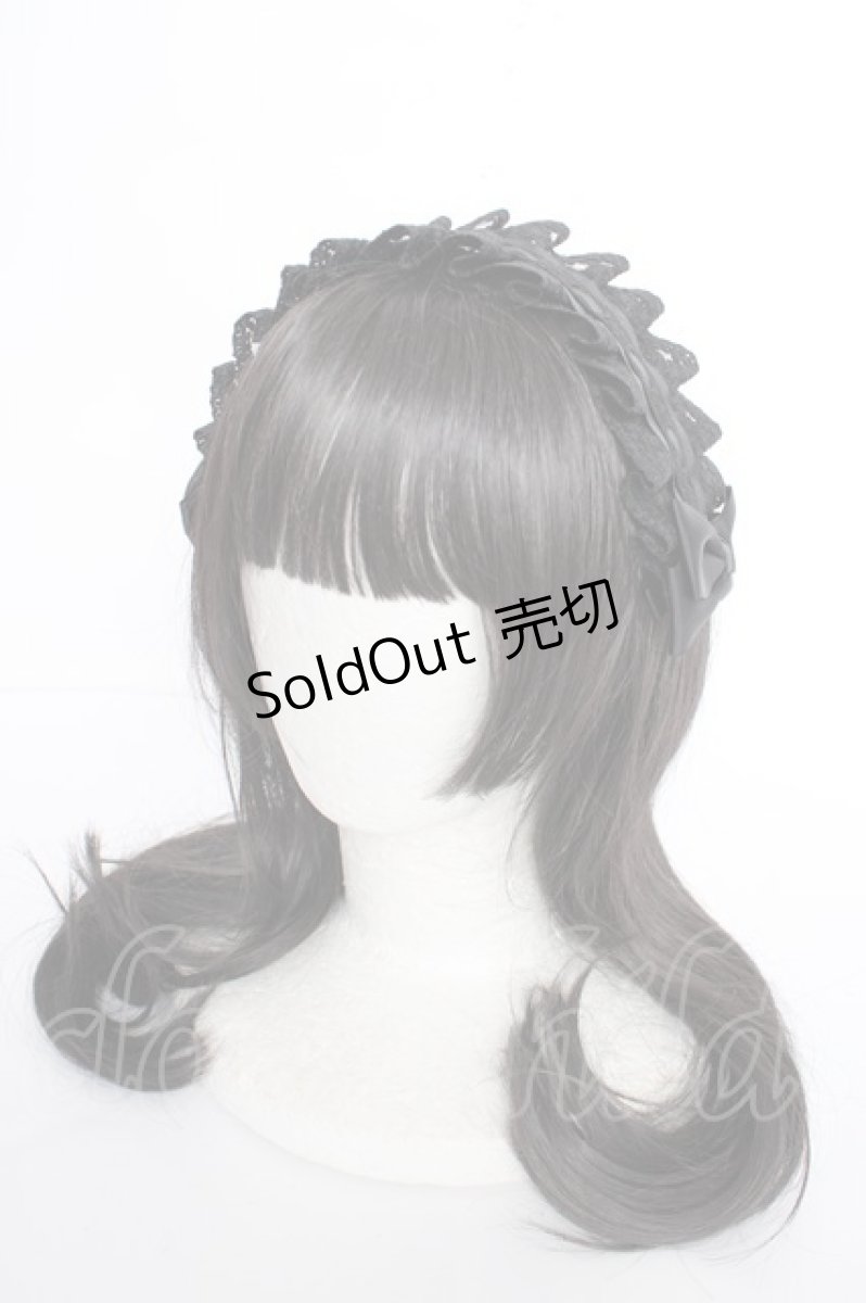 画像1: m petit by misako / ヘッドドレス  黒 Y-26-09-07-006-LO-AC-SZ-ZY (1)