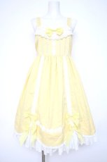 画像1: BABY,THE STARS SHINE BRIGHT / Emiliaギンガムジャンパースカート  イエロー Y-26-09-07-049-BA-OP-SZ-ZY (1)