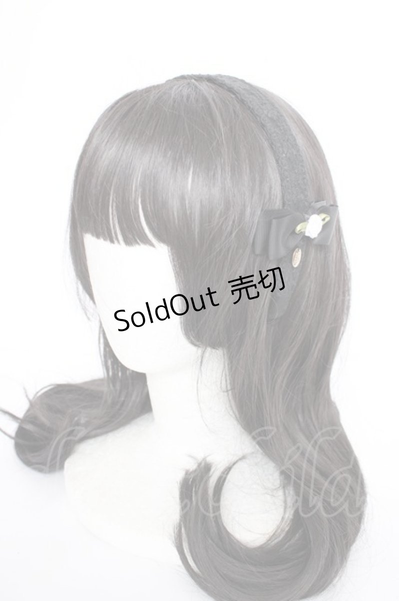 画像1: m petit by misako / NINA's/AM*NIフラワーカチューシャ  黒 Y-26-09-07-007-LO-AC-SZ-ZY (1)