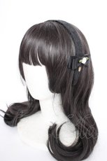 画像1: m petit by misako / NINA's/AM*NIフラワーカチューシャ  黒 Y-26-09-07-007-LO-AC-SZ-ZY (1)