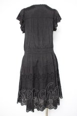 画像2: Cherir la femme / ひまわり刺繍ワンピース M 黒 Y-26-09-07-056-LO-OP-SZ-ZY (2)