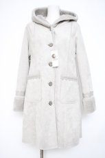 画像1: axes femme / フード付きムートンコート M グレー Y-26-09-07-058-AX-CO-SZ-ZY (1)