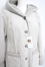 画像3: axes femme / フード付きムートンコート M グレー Y-26-09-07-058-AX-CO-SZ-ZY (3)