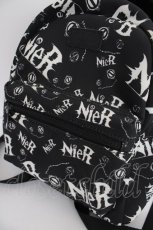 画像4: NieR Clothing / NIER FACE ×LOGO リュック  黒 Y-26-09-07-013-PU-BG-SZ-ZY (4)