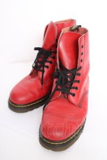 画像1: Dr.Martens / 8ホールブーツ 表記消え チェリーレッド Y-26-09-07-016-PU-SH-SZ-ZY (1)