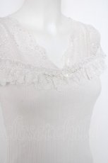 画像3: axes femme POETIQUE / レース切り替えタンク M 白 Y-26-09-07-017-AX-TO-SZ-ZY (3)