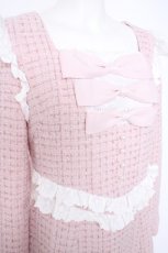 画像3: Lolime by mellfy memory / twinkle tweed ワンピース M ピンク Y-26-09-08-063-LO-OP-SZ-ZY (3)