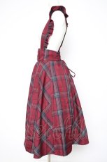 画像2: axes femme POETIQUE / フリルサス付ハイウエストスカート M ワイン Y-26-09-08-065-AX-BL-SZ-ZY (2)