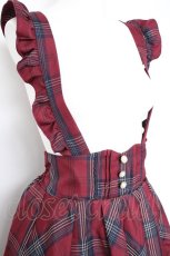画像4: axes femme POETIQUE / フリルサス付ハイウエストスカート M ワイン Y-26-09-08-065-AX-BL-SZ-ZY (4)