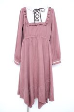 画像1: axes femme / ブロッキング風イレヘムワンピース  ピンク Y-26-09-08-071-AX-OP-SZ-ZY (1)