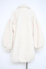 画像2: axes femme POETIQUE / ボアロングコクーンコート M 生成り Y-26-09-08-074-AX-CO-SZ-ZY (2)